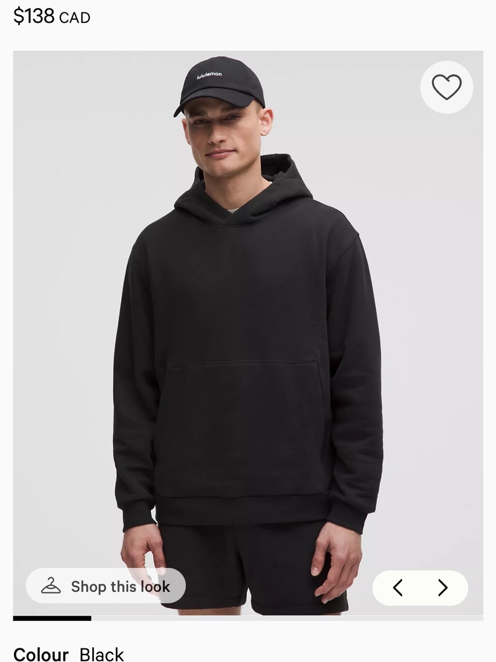 lululemon Men’s Black Hoodie
